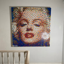 Load image into Gallery viewer, The Blonde Bombshell | Handmade Rubik Cube Art