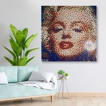 Load image into Gallery viewer, The Blonde Bombshell | Handmade Rubik Cube Art