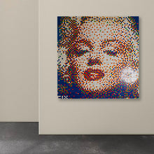 Load image into Gallery viewer, The Blonde Bombshell | Handmade Rubik Cube Art