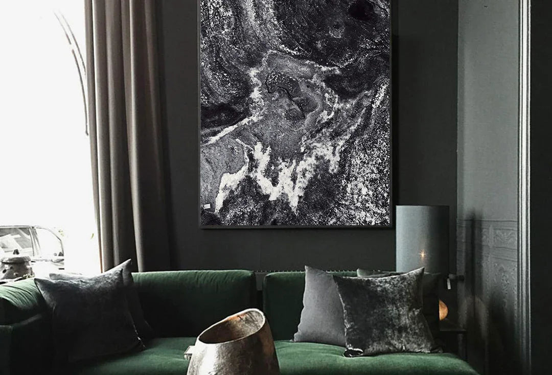 Hand-Painted Minimalist Abstract Art Painting | Neutral Contemporary Wall Decor Dubai UAE