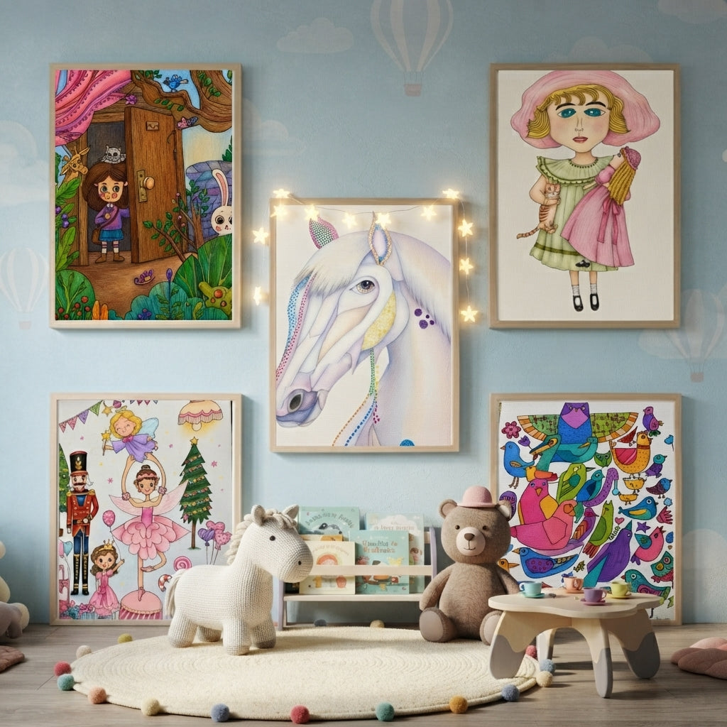 Whimsical Kids Room & Nursery Wall Art: Gallery Wall Ideas That Tell a Story