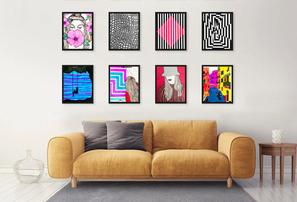 What type of art is suitable for a minimalistic home?