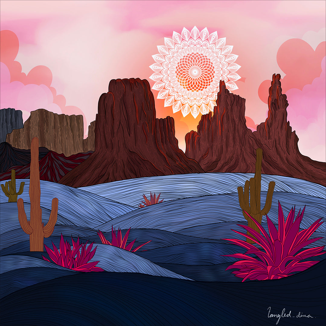 Prakriti | Digital Art | Framed Canvas Print