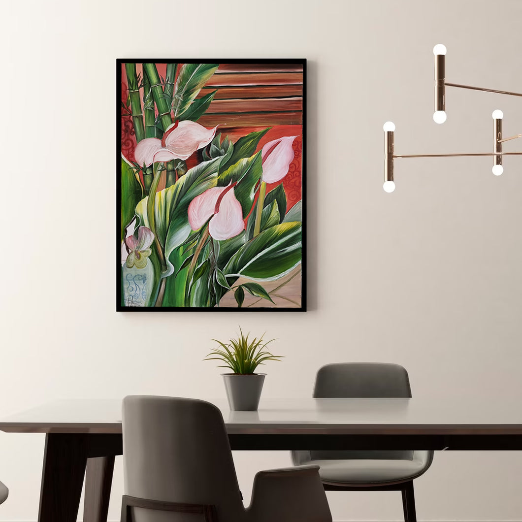 Anthuriums | Handmade Floral Painting