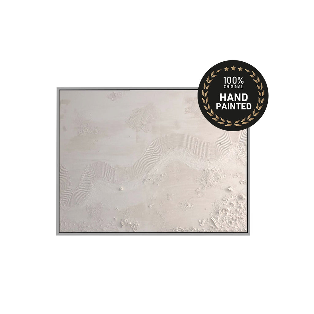 التيار الأثيري | لوحة نحتية بارزة بأسلوب بسيط