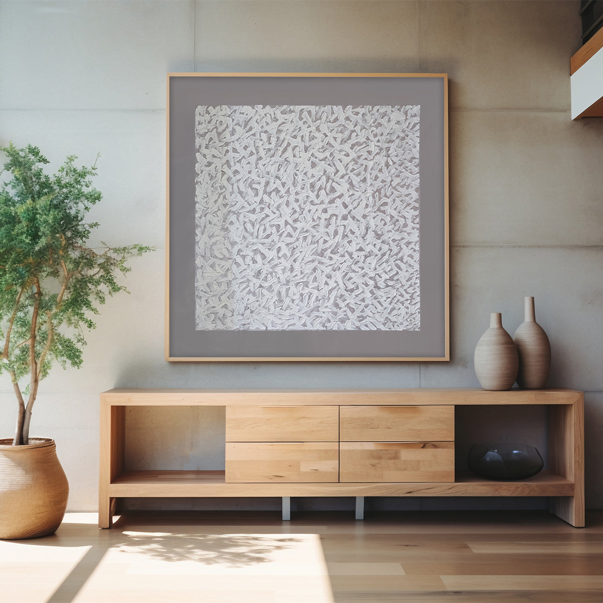 Éclats Blancs | Handmade Painting