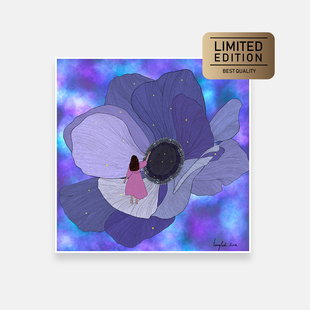 The Magical Bloom | Digital Art | Framed Canvas Print