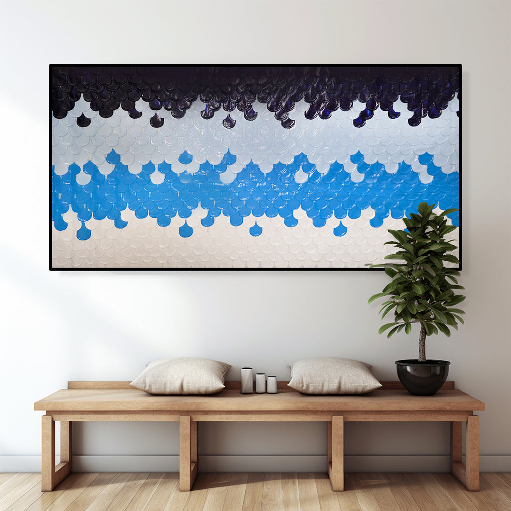 Cerulean | 3D Textured | Handmade Painting