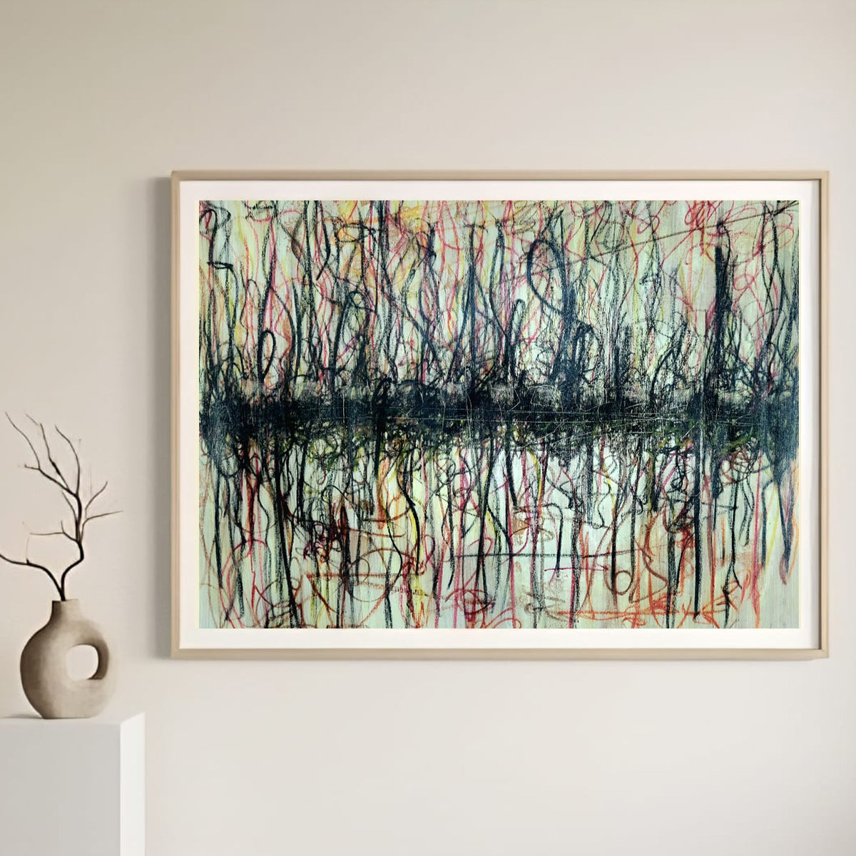 Whispers Between Lines | Handmade Painting