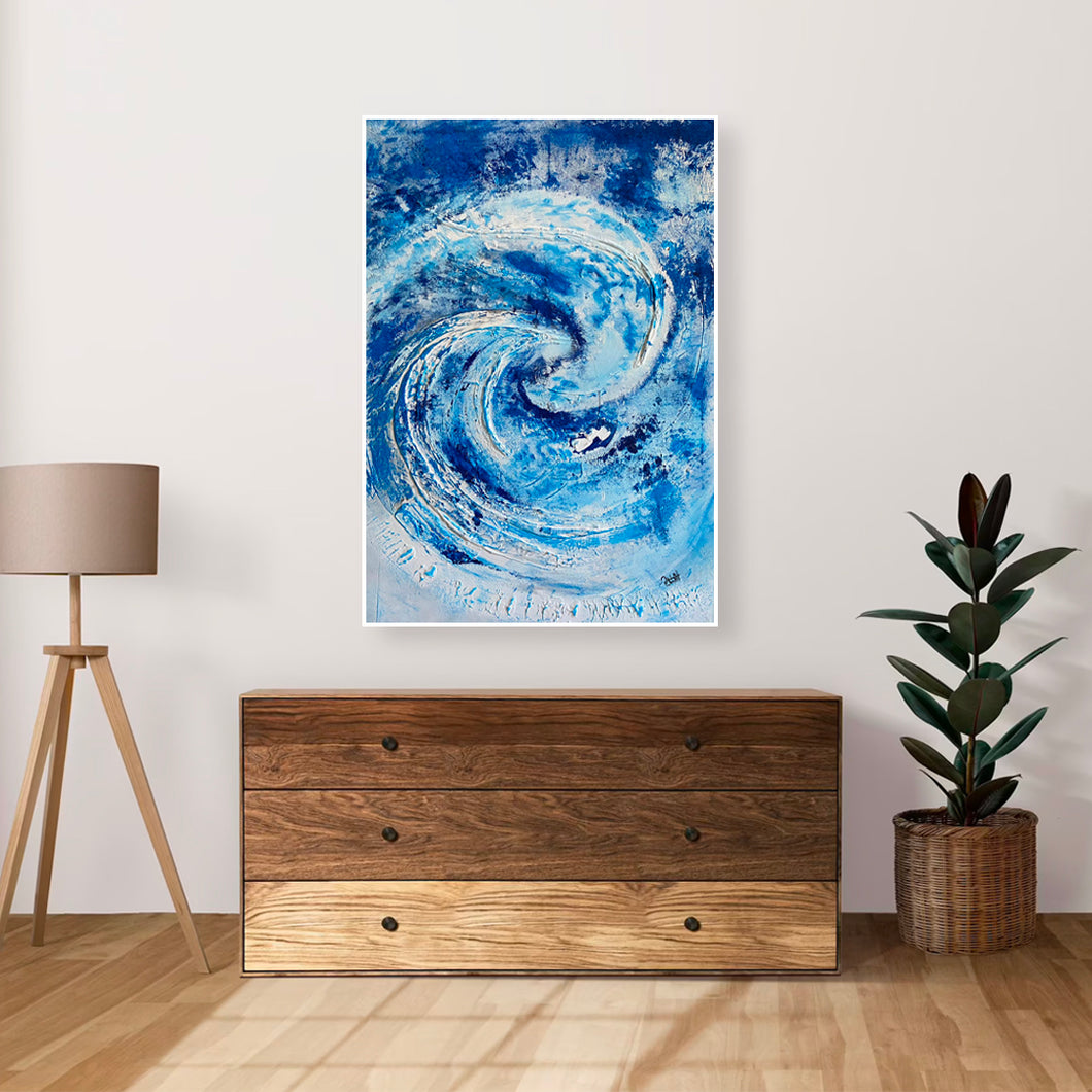 Rising Ocean | Handmade Texture Painting
