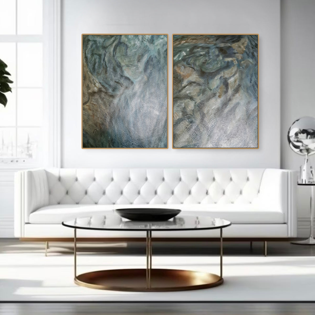 Washed Out | Handmade Paintings | Set of 2