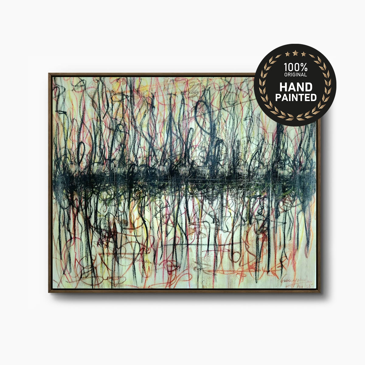 Whispers Between Lines | Handmade Painting