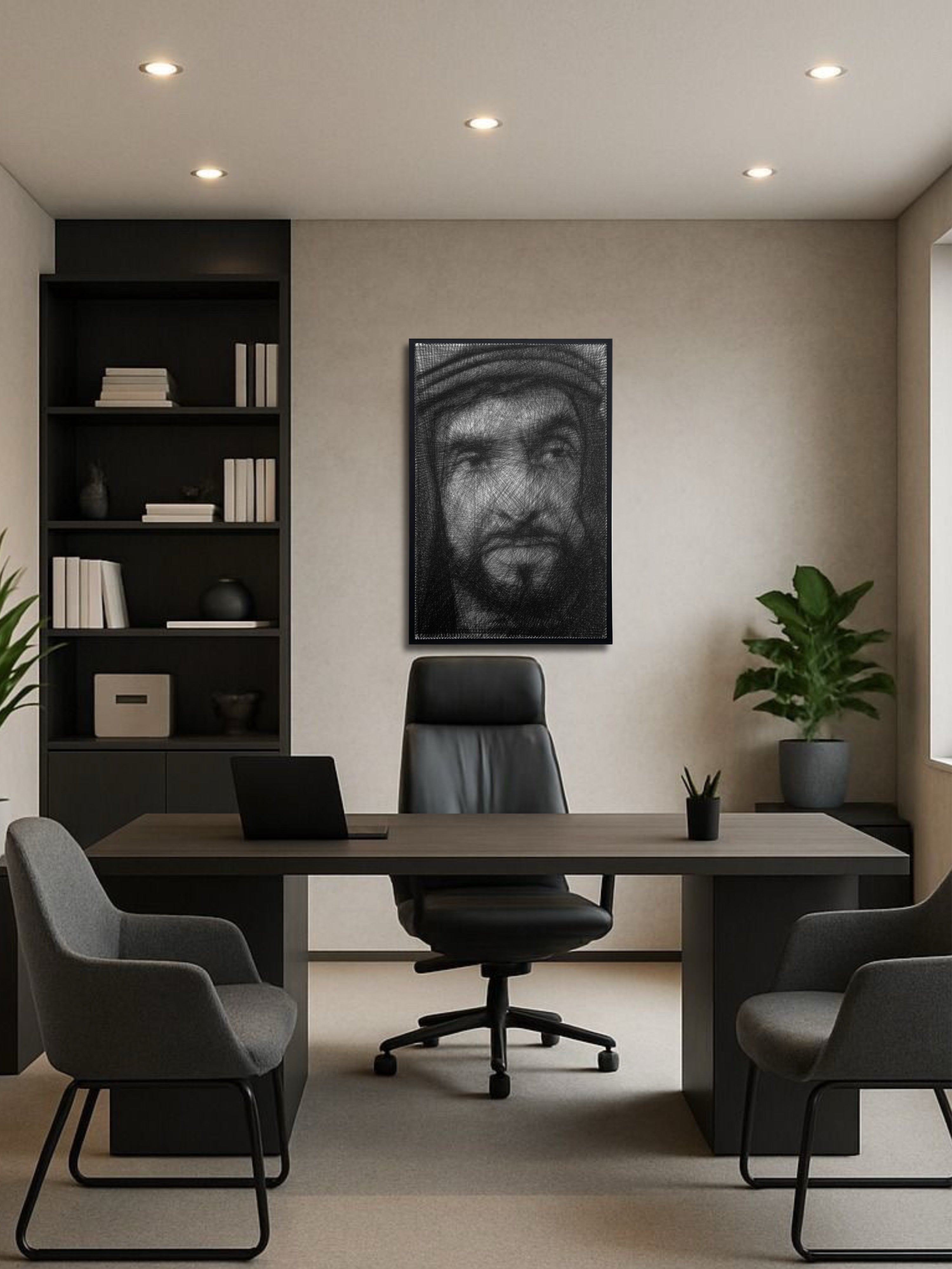 Custom Thread Portrait | Handmade Nail & Thread Wall Art from Your Photo