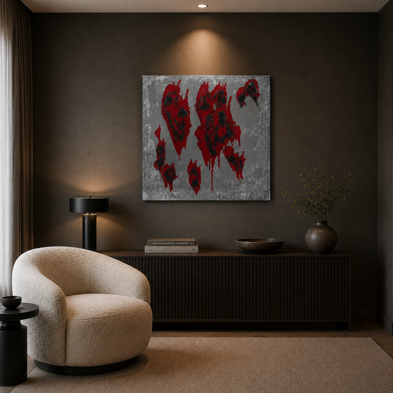 Silent Rupture | Handmade Textured Wall Art