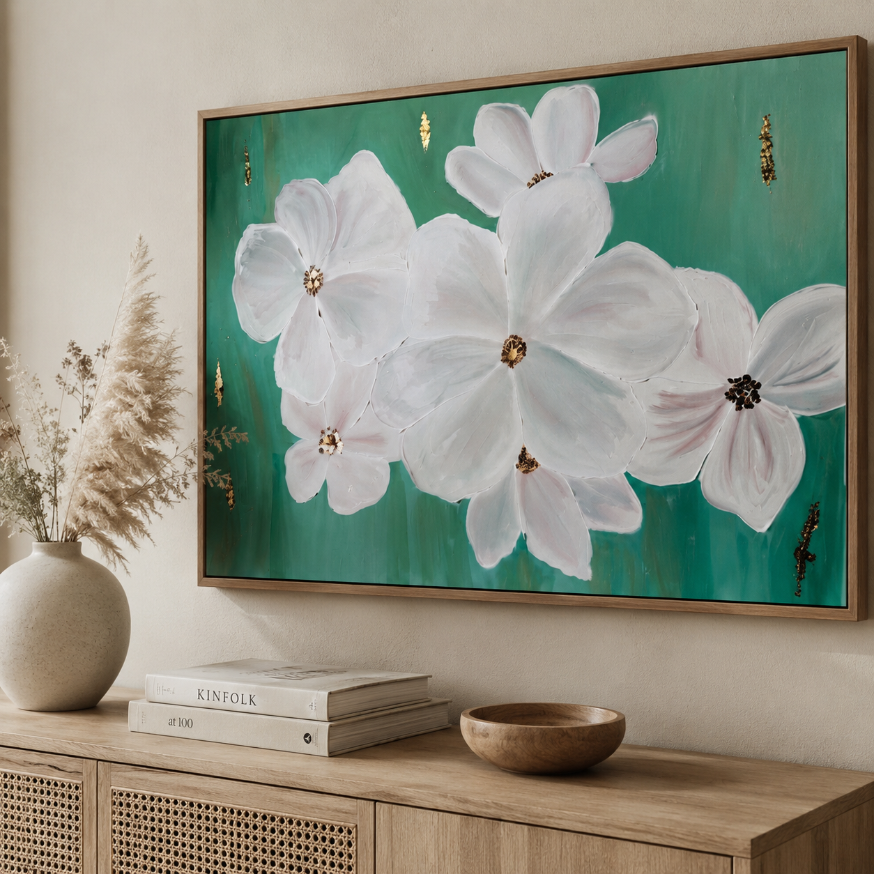 Garden Calm - Handmade Abstract Painting