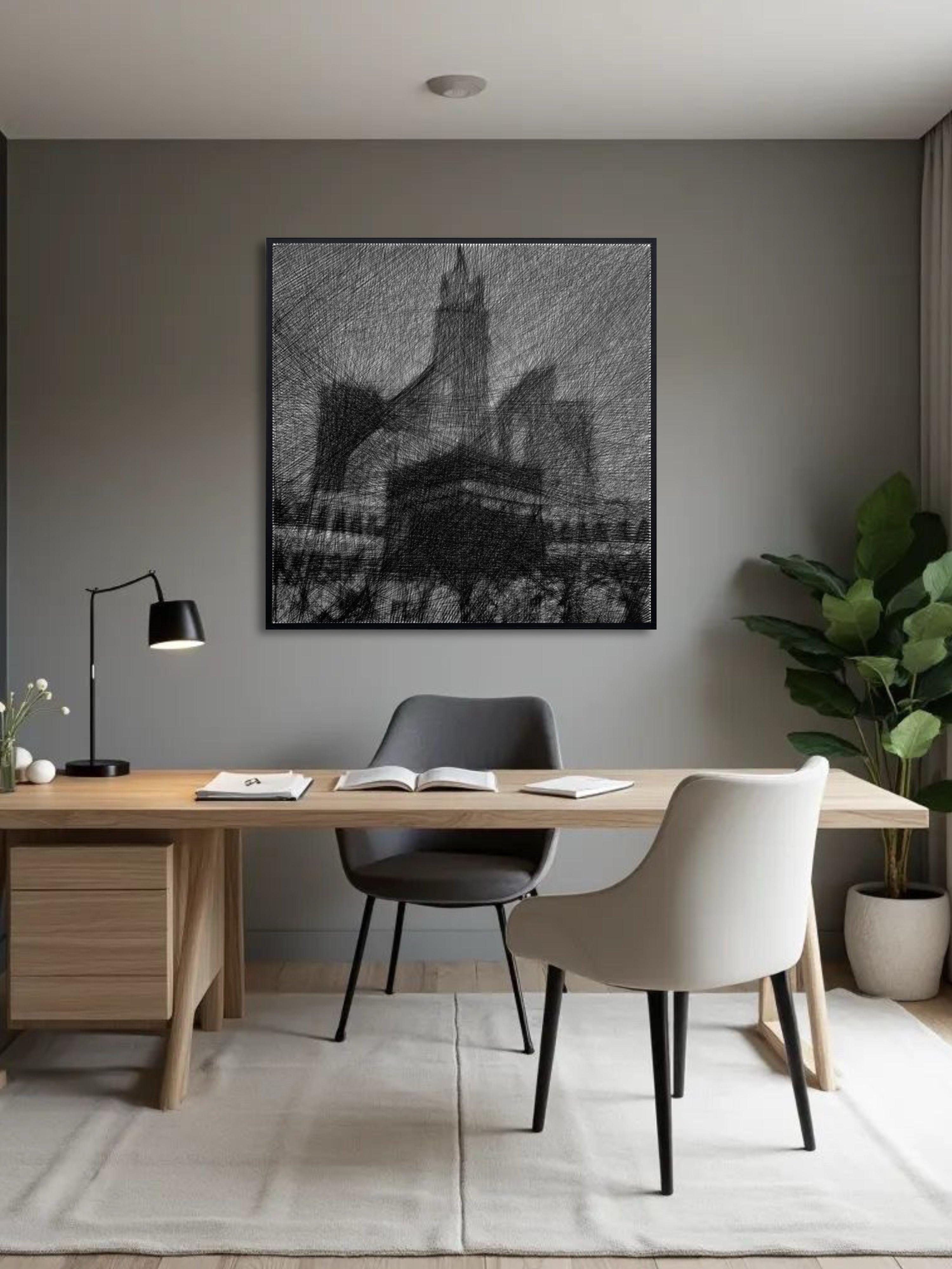 Custom Thread Portrait | Handmade Nail & Thread Wall Art from Your Photo