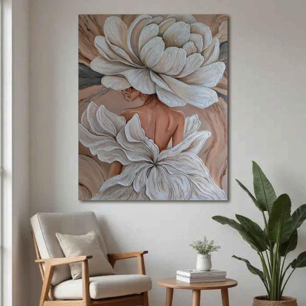 Floral Muse | Original Embroidered Floral Painting