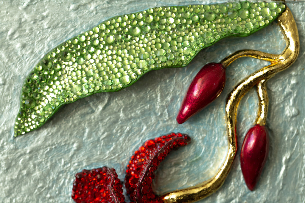 Hummingbird | Handmade 3D Art | Jewelry painting