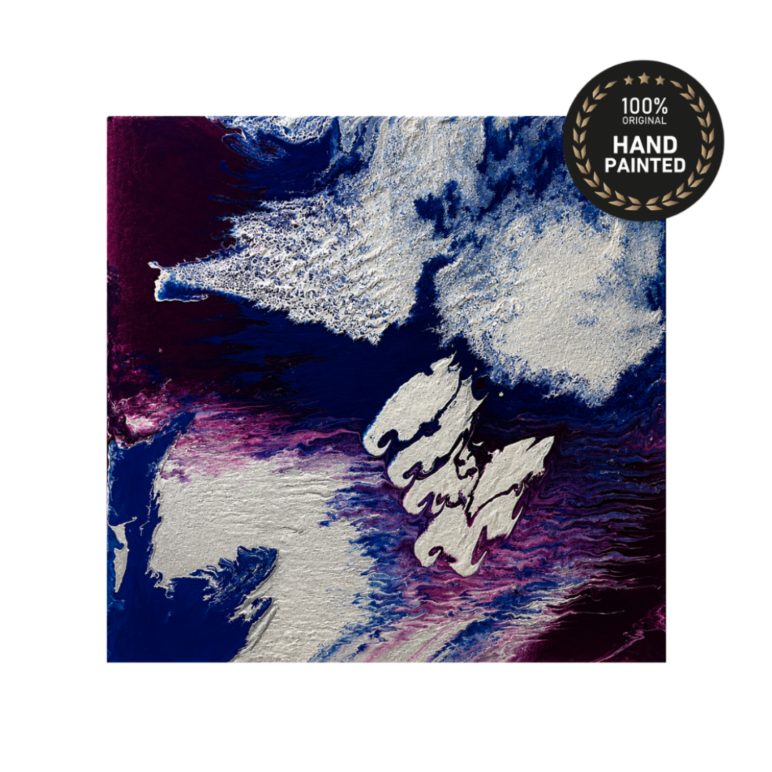 Nebula Drift | Cosmic Abstract Acrylic Canvas Art