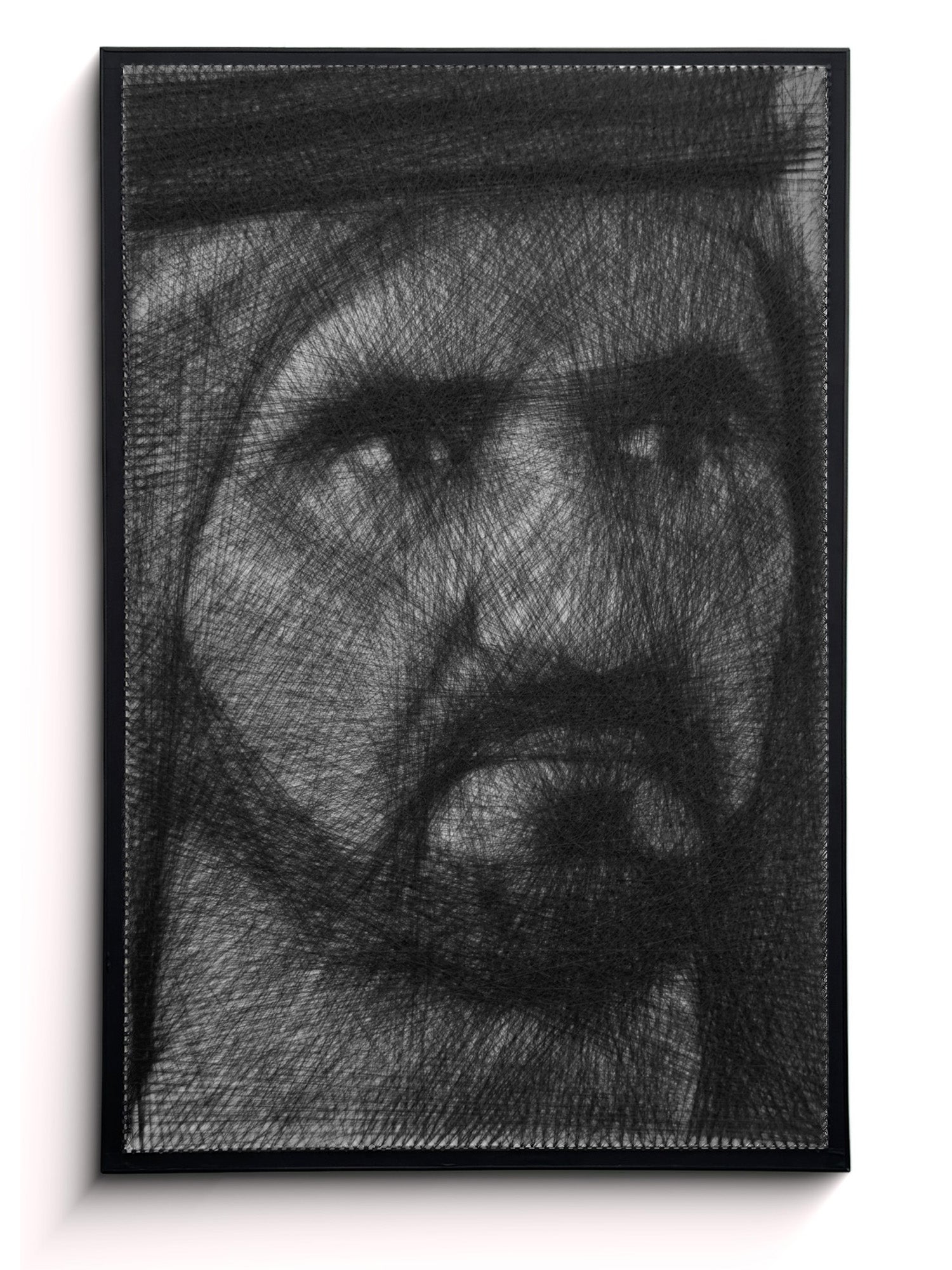 Custom Thread Portrait | Handmade Nail & Thread Wall Art from Your Photo