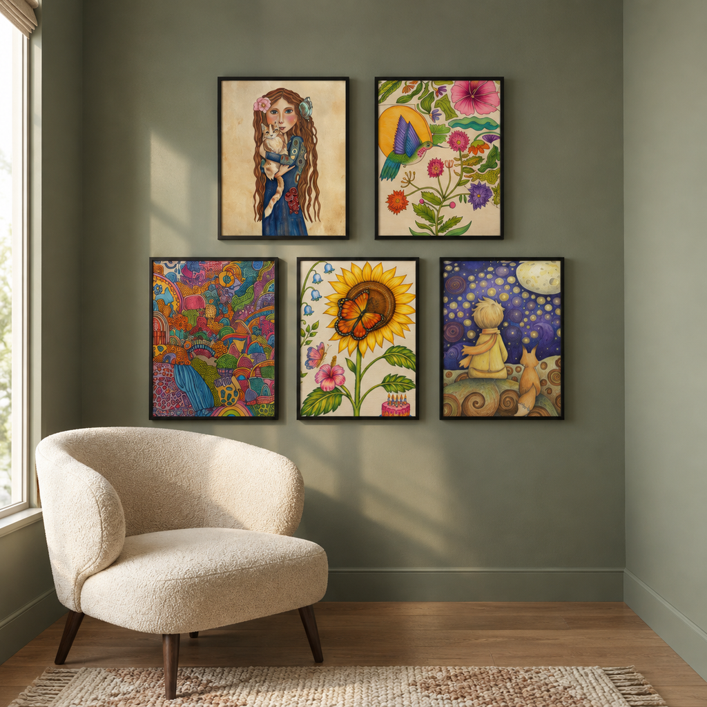 Whimsical Journey | Gallery Art Set