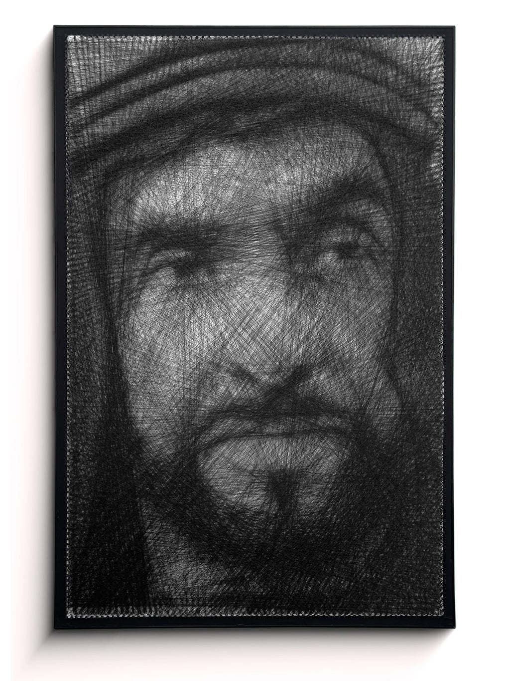 Custom Thread Portrait | Handmade Nail & Thread Wall Art from Your Photo