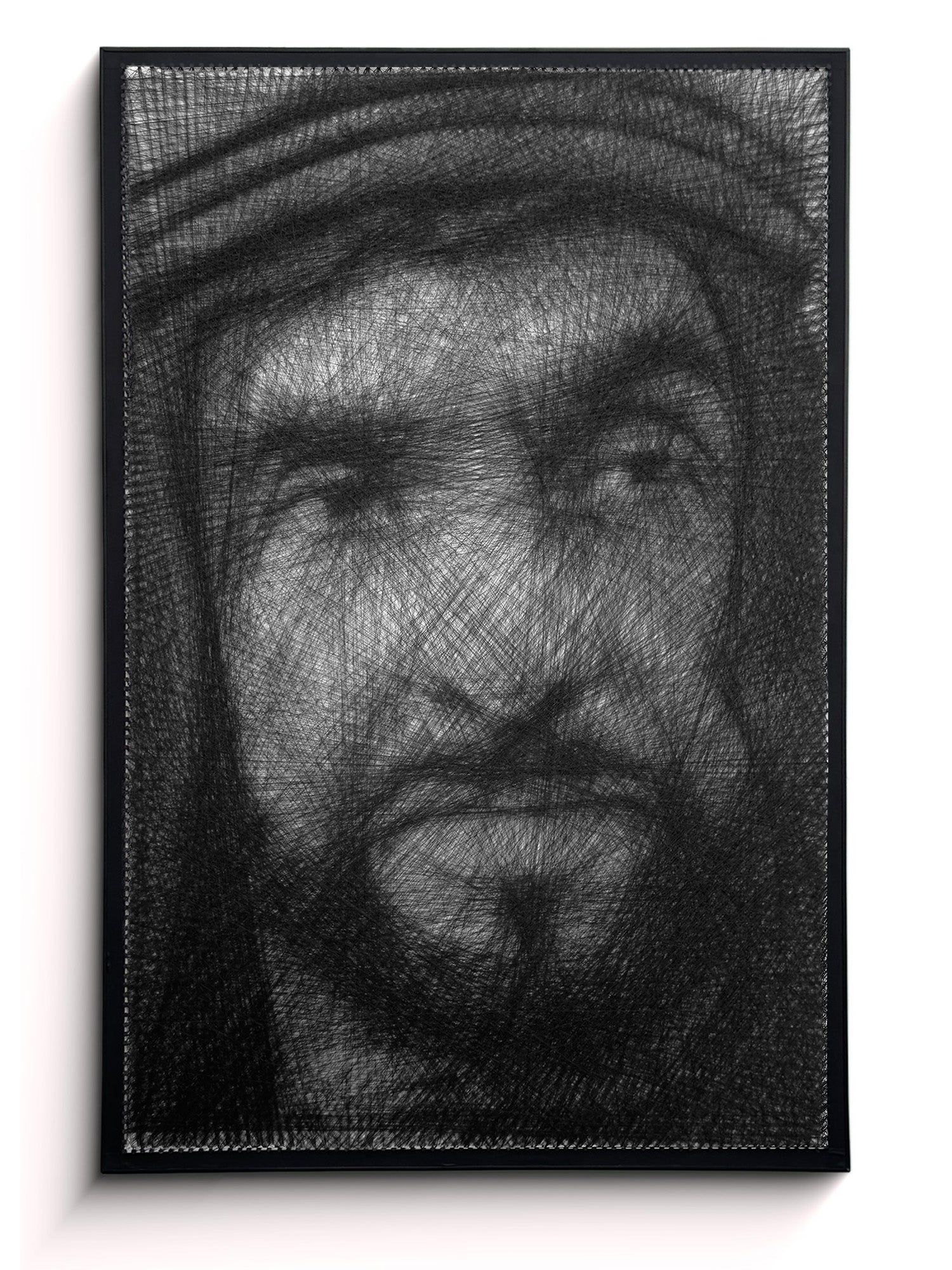 Custom Thread Portrait | Handmade Nail & Thread Wall Art from Your Photo