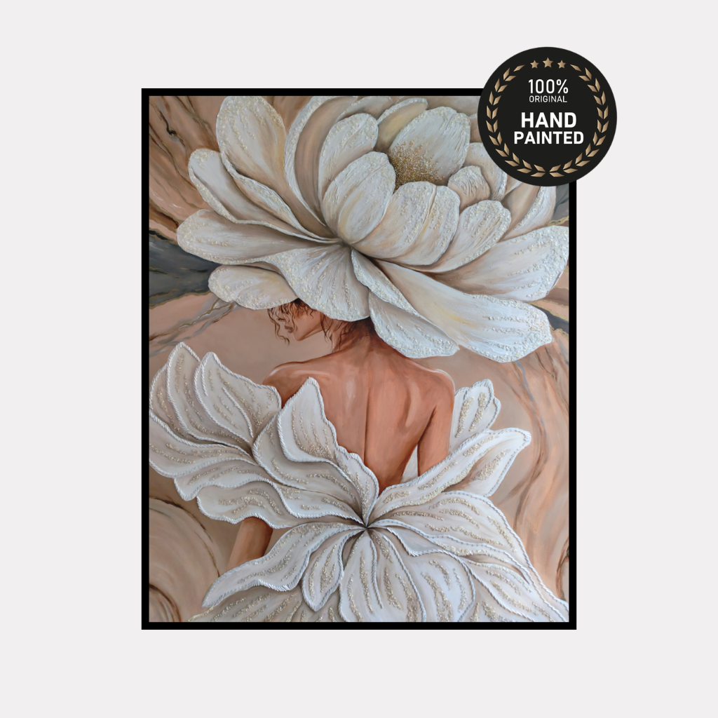 Floral Muse | Original Embroidered Floral Painting