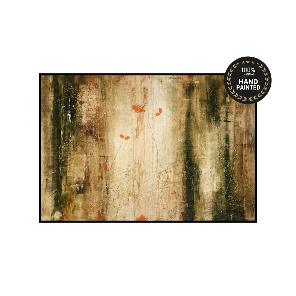 The Space Between – Earthy Textured Abstract Painting