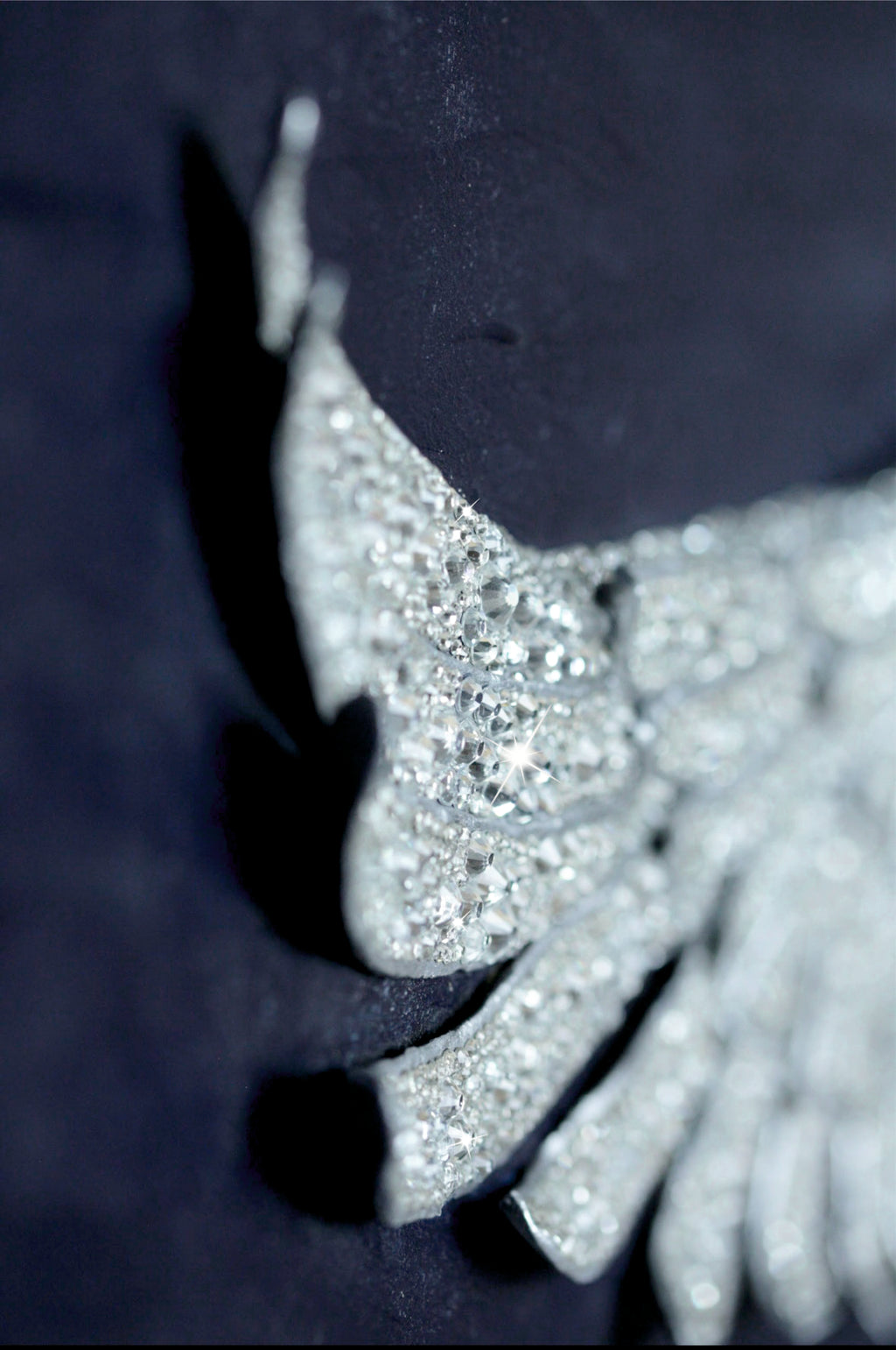 Swan | Handmade 3D Art | Jewelry painting