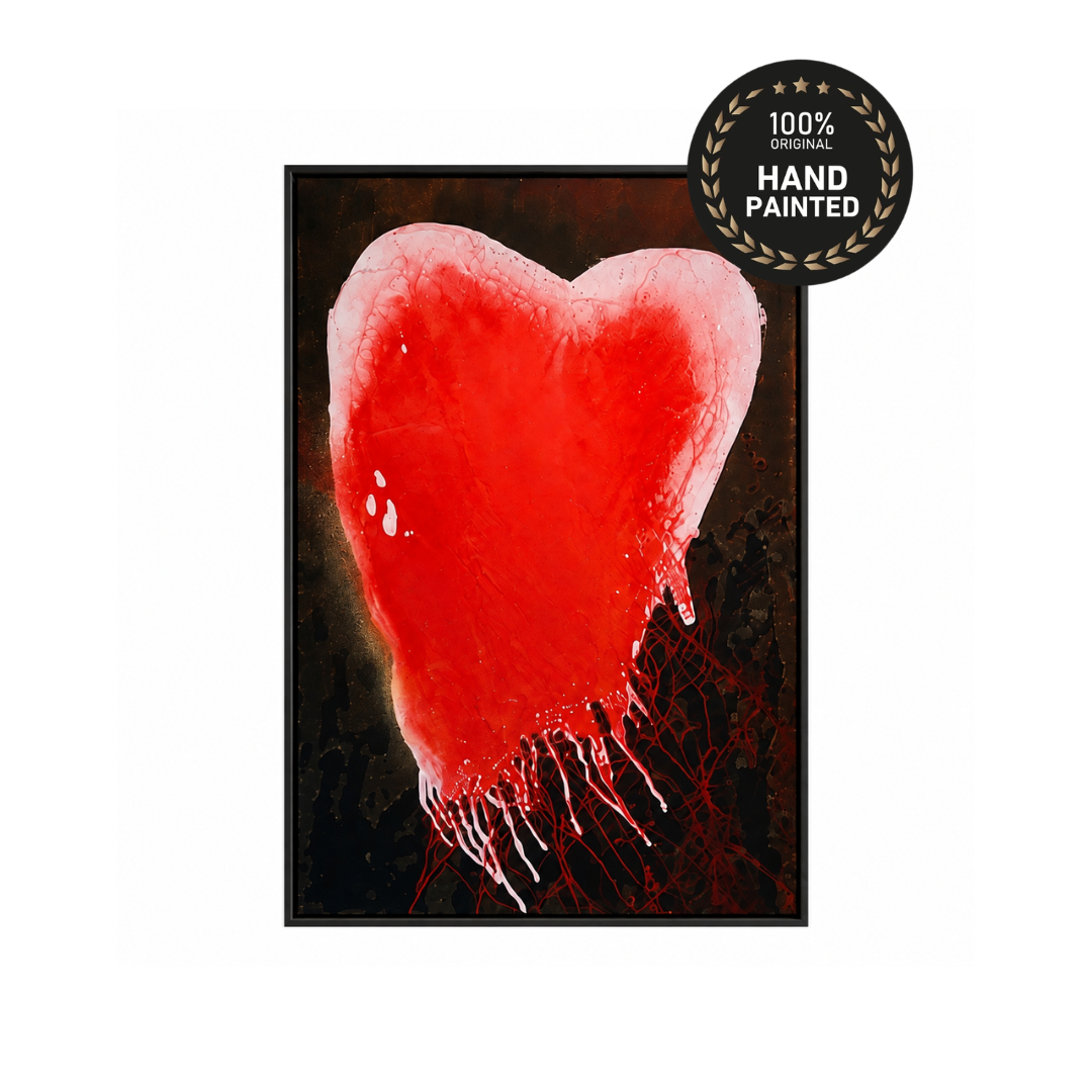 Weeping Red | Handmade Abstract Painting