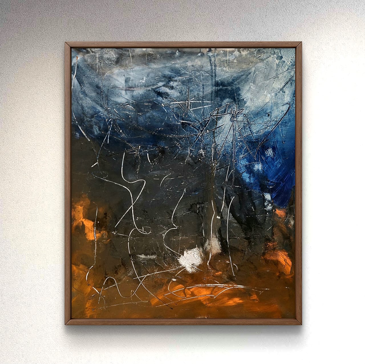 Silent Horizon | Handmade Abstract Painting