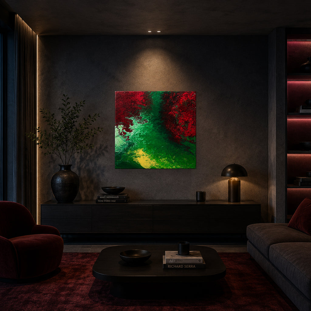 Emerald Passage | Handmade Abstract Painting
