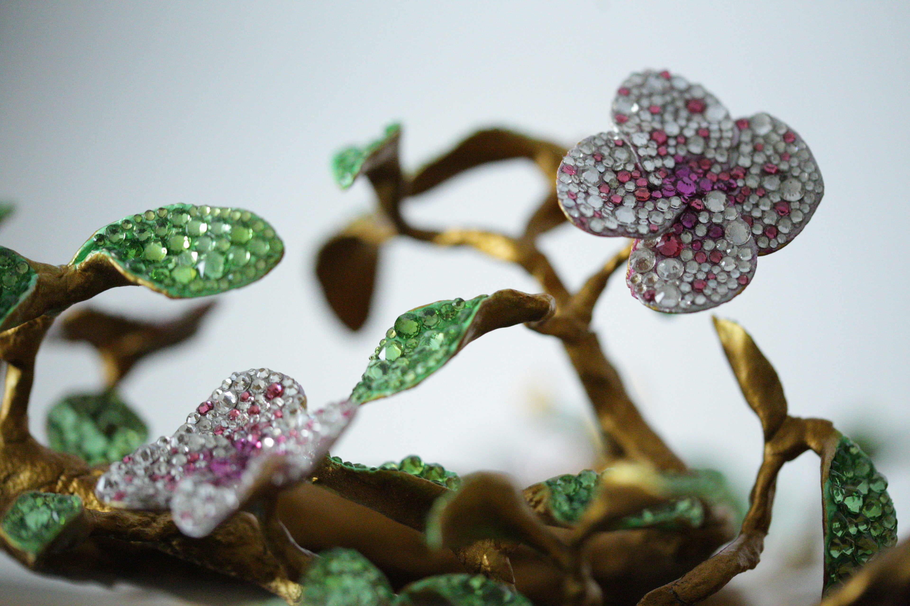 Flowering Tree | Handmade 3D Art | Jewelry painting