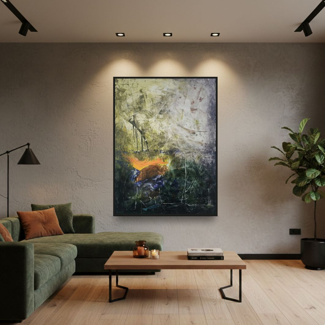 Finding My Light | Minimalist Contemporary Abstract Painting on Canvas