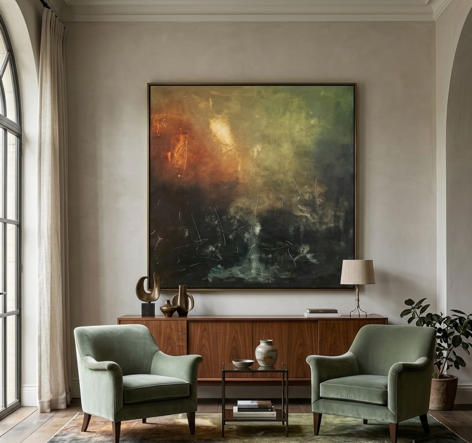 Large handmade original textured wall art, not a print, 140x140cm, Artecasso