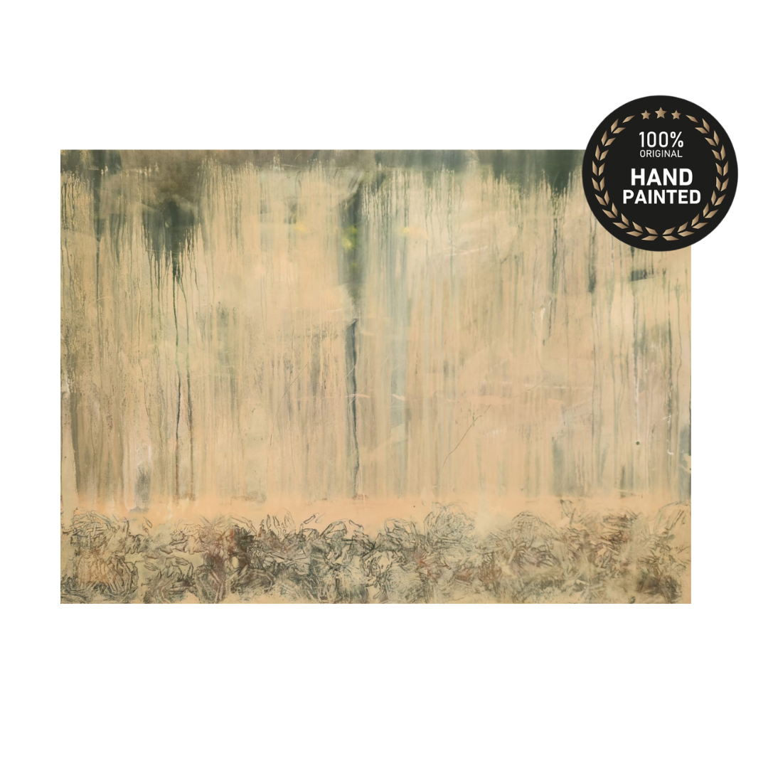 Made to order original handmade textured wall art for villas, 200x150cm, Artecasso"