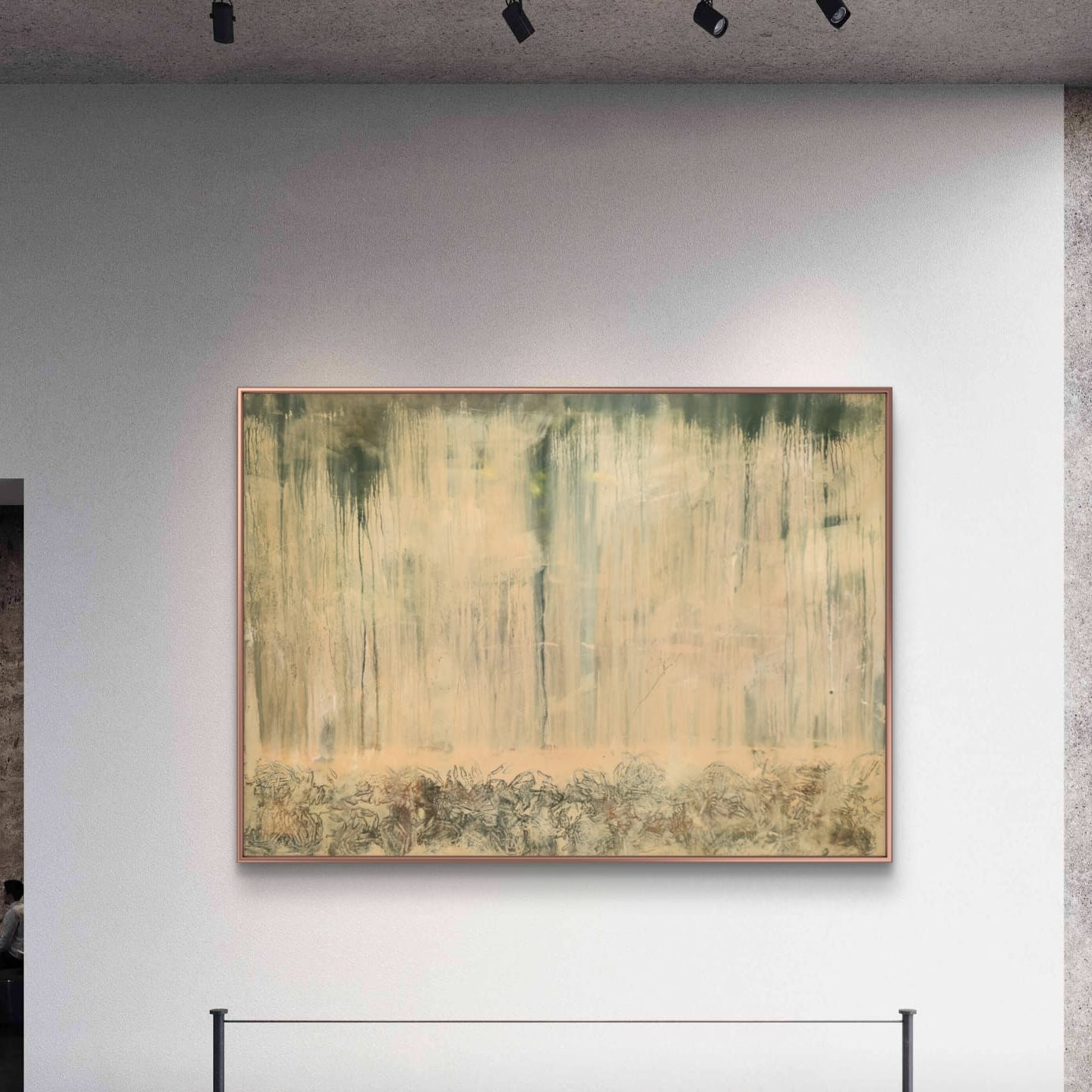 Made to order original wall art displayed in UAE villa living room, 200x150cm