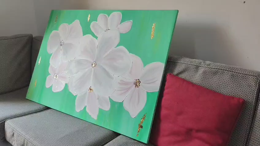 Garden Calm - Handmade Abstract Painting