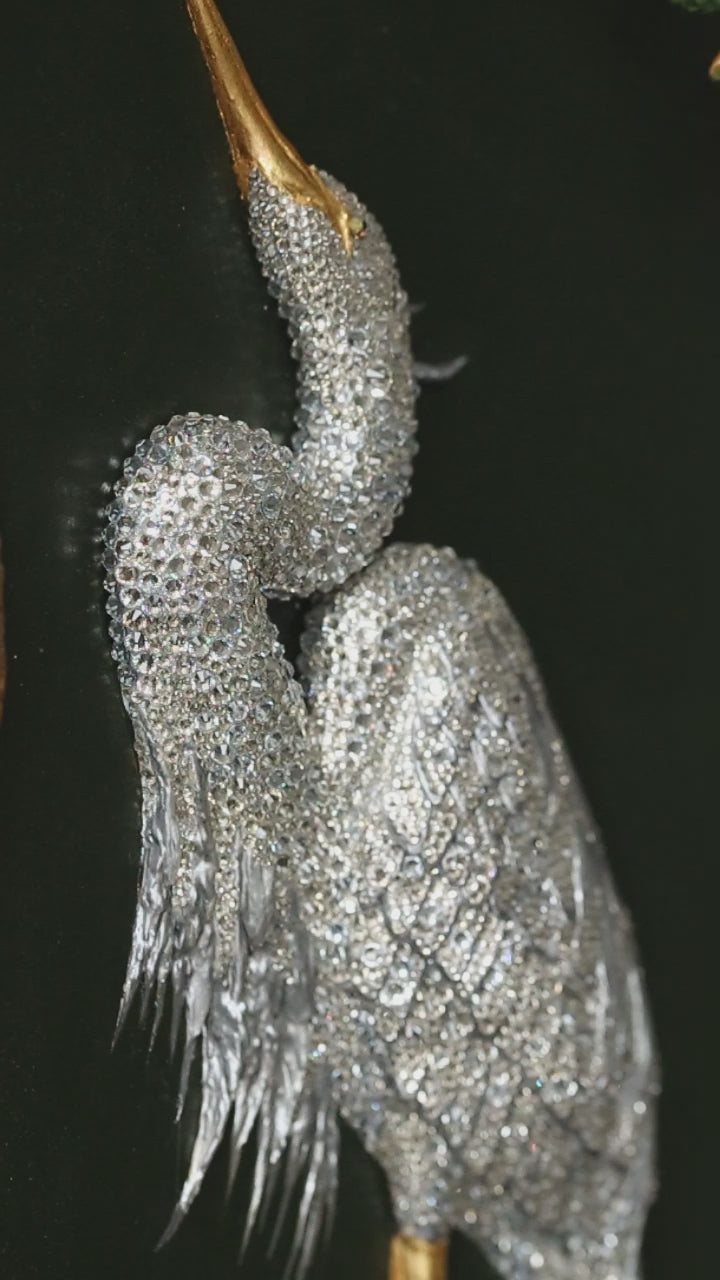 Flowering Tree | Handmade 3D Art | Jewelry painting