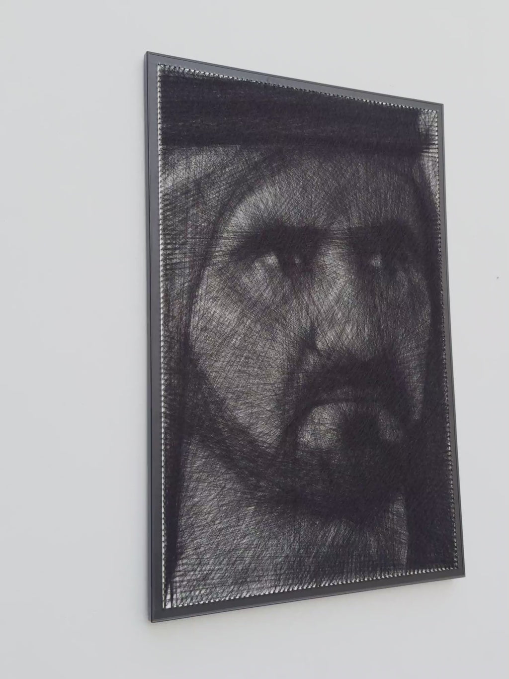 Custom Thread Portrait | Handmade Nail & Thread Wall Art from Your Photo