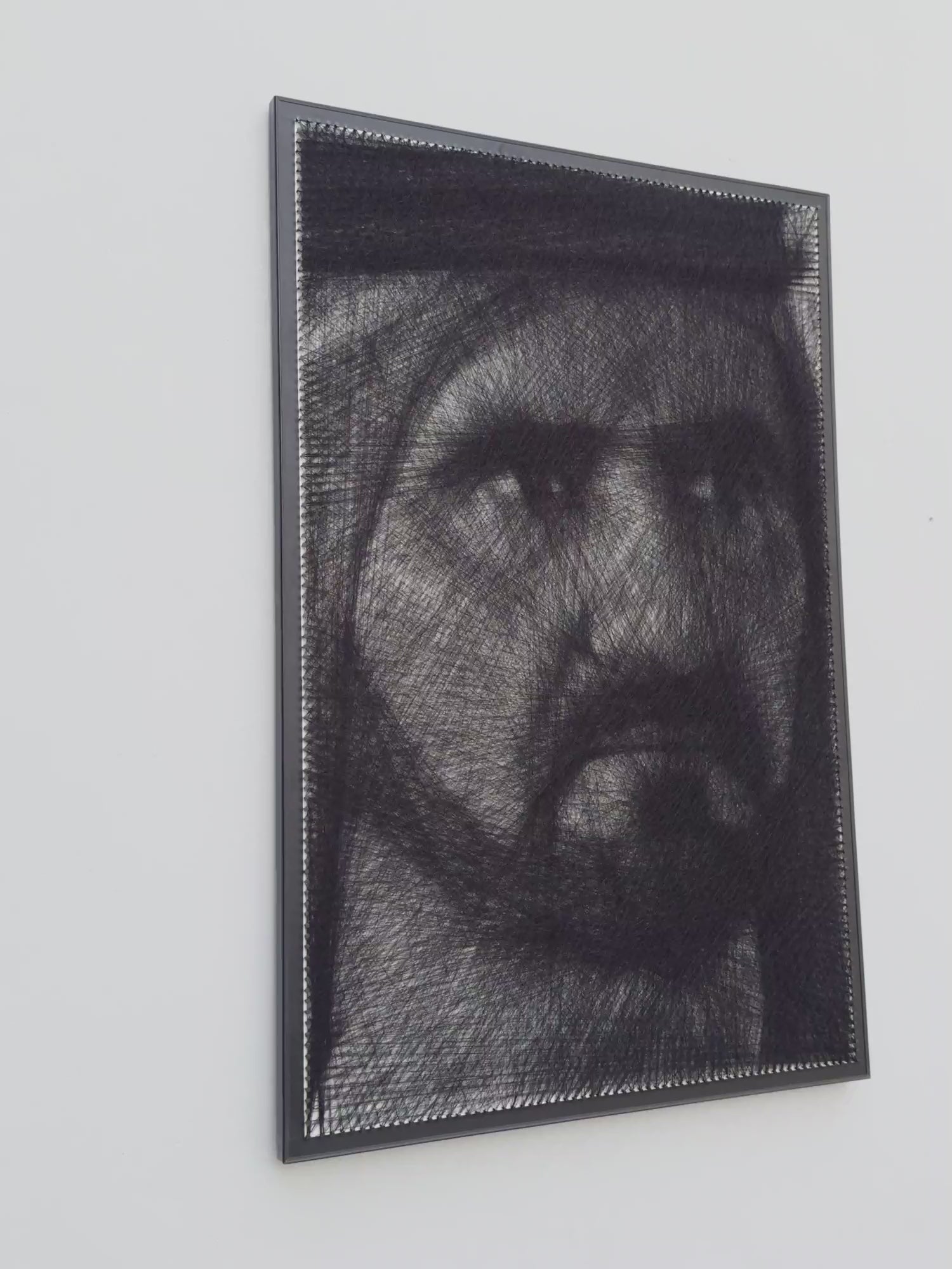 Custom Thread Portrait | Handmade Nail & Thread Wall Art from Your Photo