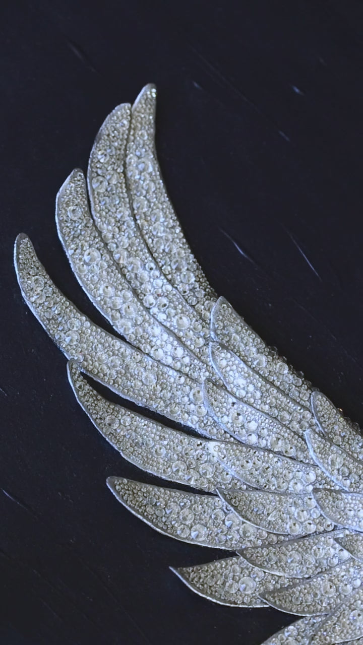 Swan | Handmade 3D Art | Jewelry painting