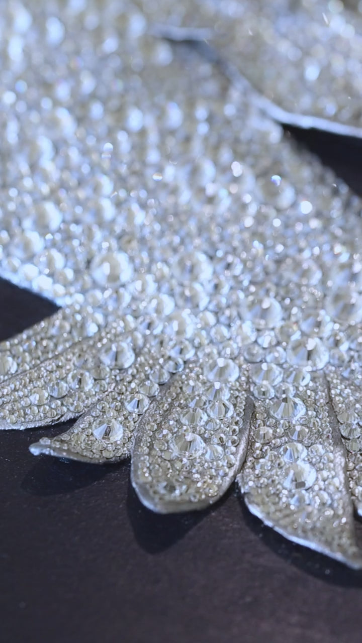 Swan | Handmade 3D Art | Jewelry painting