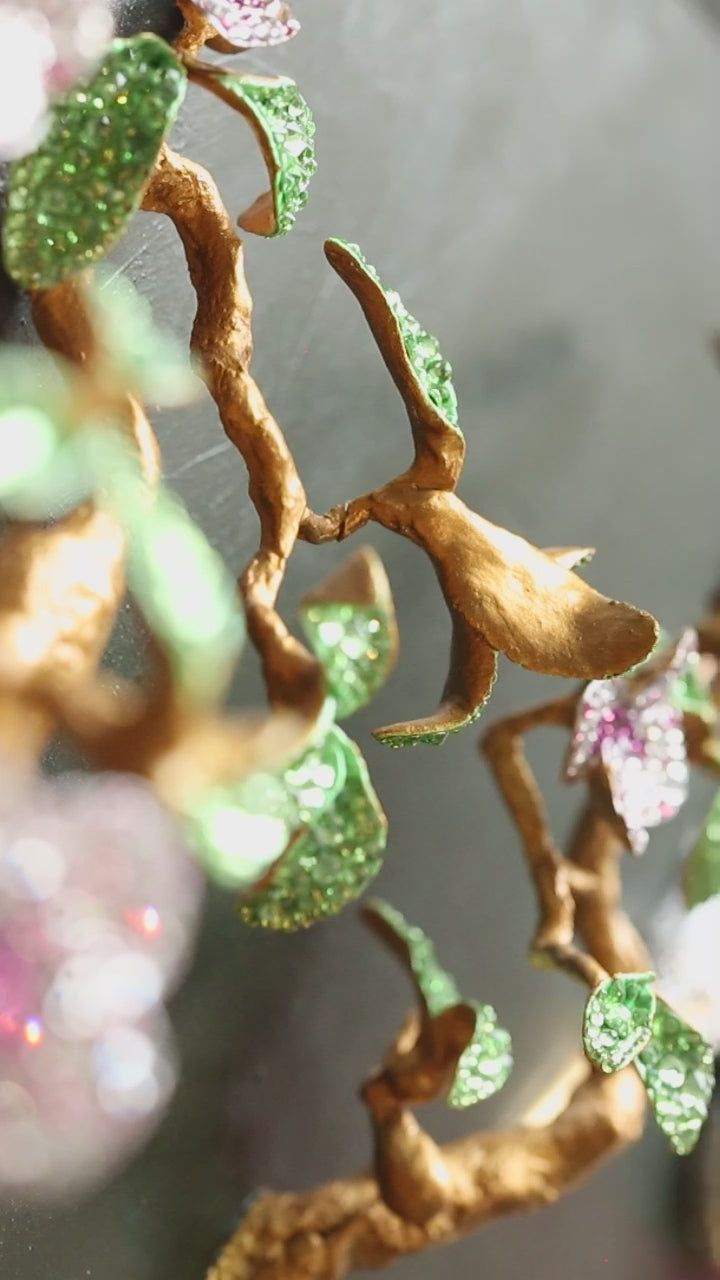 Flowering Tree | Handmade 3D Art | Jewelry painting