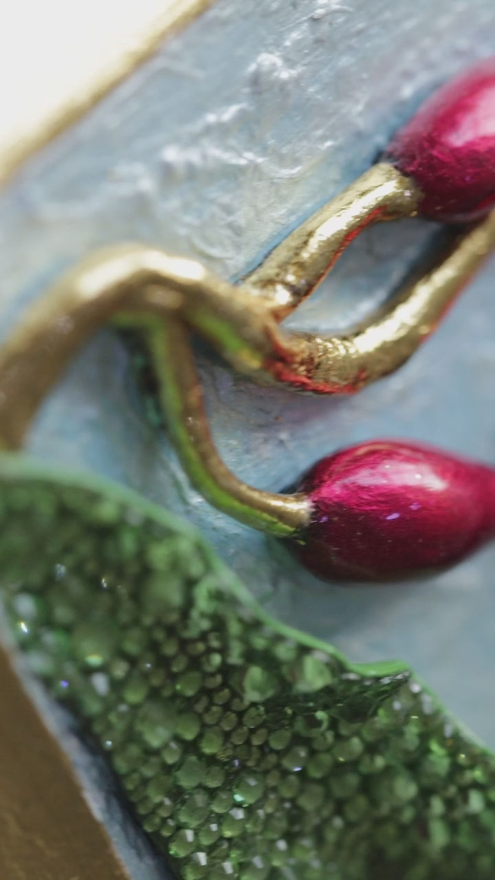 Hummingbird | Handmade 3D Art | Jewelry painting