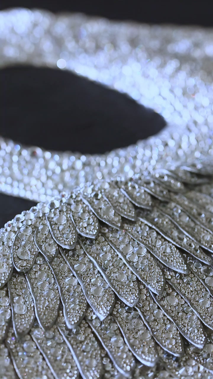 Swan | Handmade 3D Art | Jewelry painting