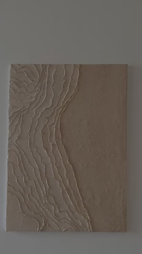 The Road | Luxury Desert Minimalist Plaster Painting Dubai