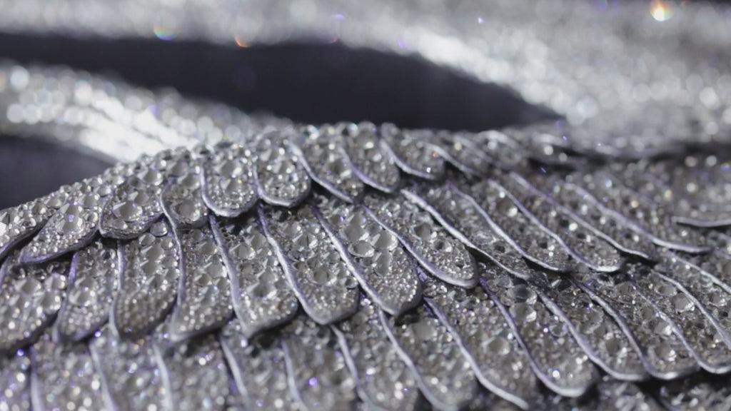 Swan | Handmade 3D Art | Jewelry painting