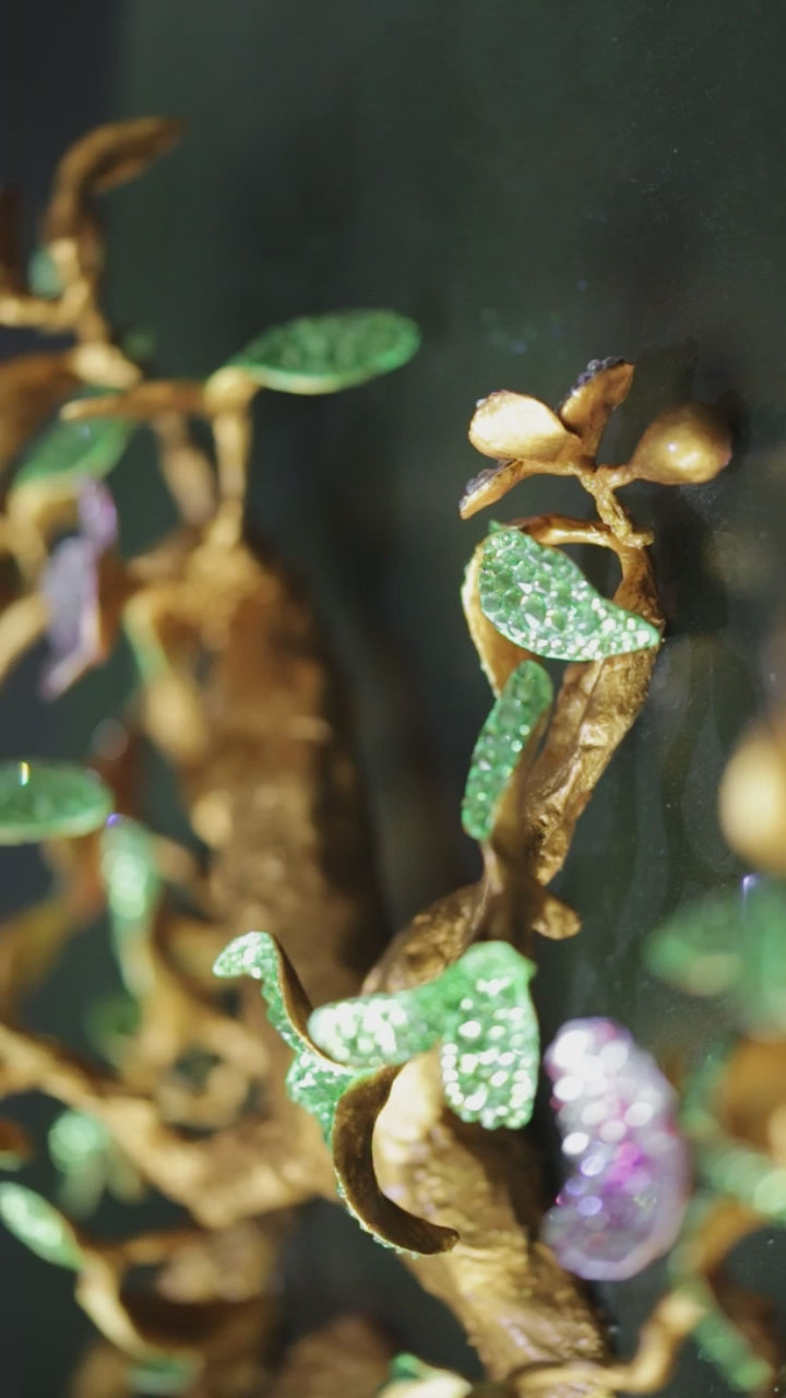 Flowering Tree | Handmade 3D Art | Jewelry painting